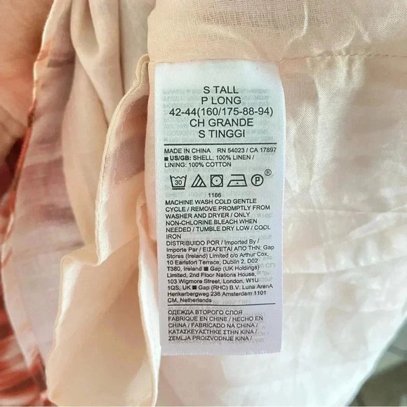 BANANA REPUBLIC  Meridian Dress Sz S Tall Linen - Picture 6 of 7